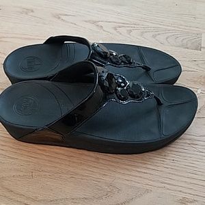 FITFLOP LEG TONING SANDALS SIZE 8